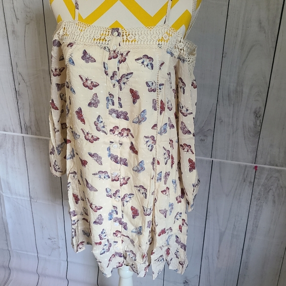 Cream Butterfly Dress - Picture 9 of 14